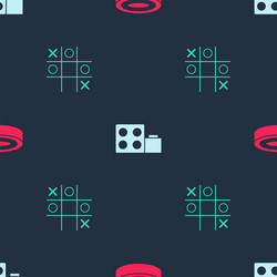 set checker game chips toy building block bricks vector image