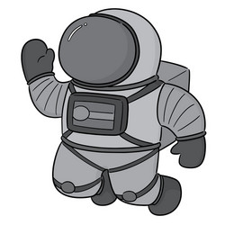 Astronaut Floating in Space vector image