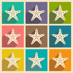 flat with shadow concept and mobile application vector image