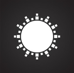 sun icon on background for graphic and web design vector image