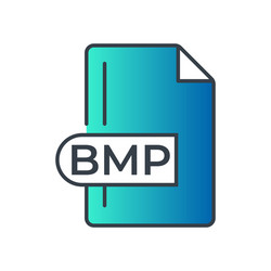 Bmp file format icon bitmap image extension vector