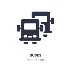buses icon on white background simple element vector image