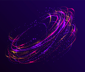 dots particles flowing vortex abstract background vector image