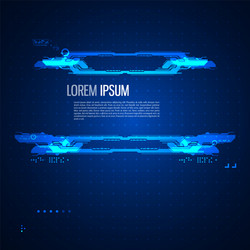 futuristic graphic user interface vector image