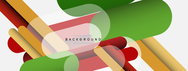 overlapping round shapes and lines background vector image