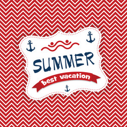 Red and White Stripes Pattern vector image