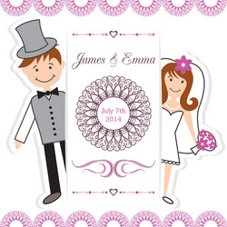 Wedding invitation vector