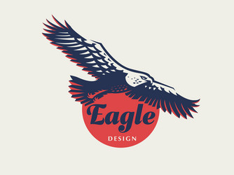 Flying eagle Royalty Free Vector Image - VectorStock
