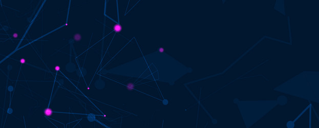 neural network concept connected cells with links vector image