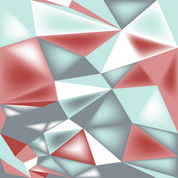 poly triangle 3d seamless pattern vector image