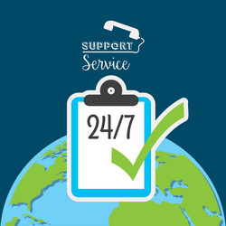 support service design vector image