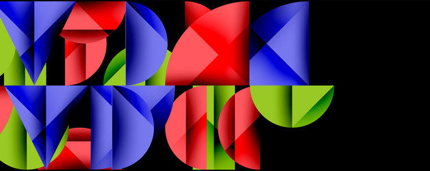 abstract geometric pattern with intersecting vector image