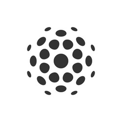 halftone dots forms vector image