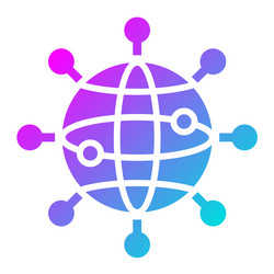 internet connection icon design vector image