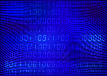 01 digits wallpaper blue binary code background vector image