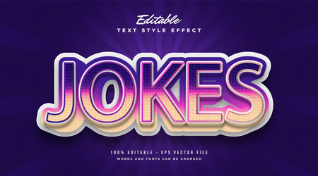bold colorful text effect with cartoon style vector image