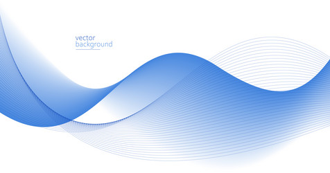 flowing blue curve shape with soft gradient vector image
