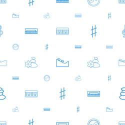 Harmony icons pattern seamless white background Vector Image