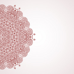 Henna Mehndi Pattern Background Vector Image
