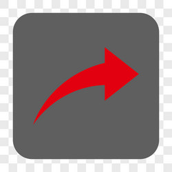 redo rounded square button vector image