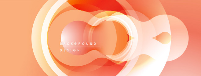 abstract orange layers create flowing design soft vector image