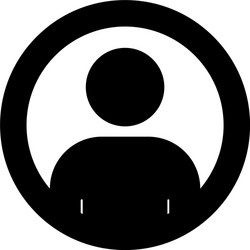 abstract user icon vector image