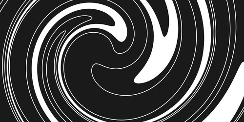 abstract black background with waves and swirls vector image
