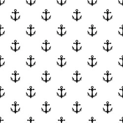 anchor pattern simple style vector image
