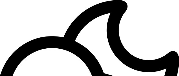 cloud storage icon symbol image of the hosting vector image