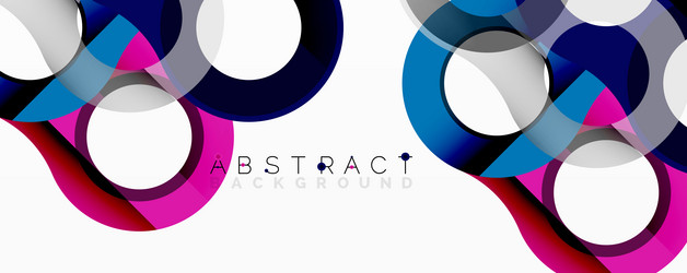 modern abstract design features overlapping vector image