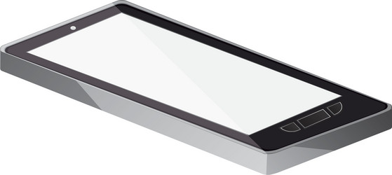 tech touch tablet camera with buttons lying down vector image