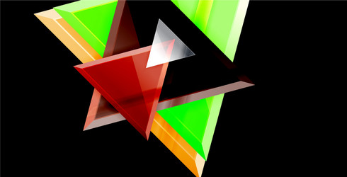 3d triangular minimal abstract background vector image