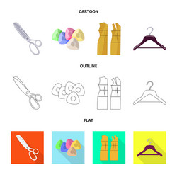 design of craft and handcraft symbol set vector image