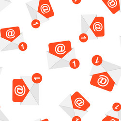 mail envelope icon seamless pattern background vector image