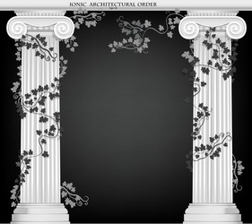 Antique marble column concept Royalty Free Vector Image