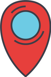 local pointer concept line icon editable vector image