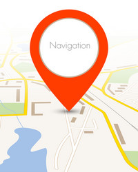 map background with pin pointer vector image