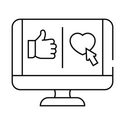 microinteractions ux ui design line icon vector image