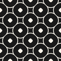 seamless funky pattern with circles and squares vector image