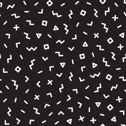 seamless pattern repeating geometric elements vector image