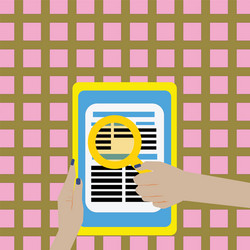 flat design empty esp template vector image