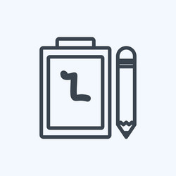 icon notepad suitable for web interface symbol vector image