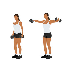 Dumbbell Lateral Raise Vector Images (63)
