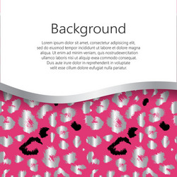 abstract background with leopard print design vector image