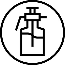 Organic Pesticide Free Label Icon vector image