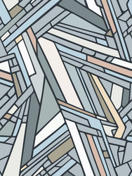seamless abstract grid map pattern in neutral tone vector image