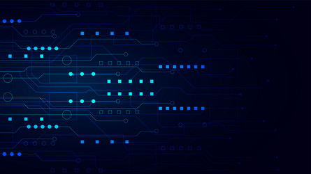 technology background with hi-tech digital data vector image