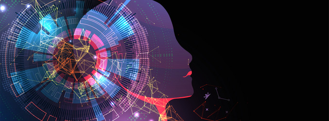 Artificial Intelligence Neural Network vector image