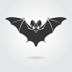 Silhouette of bat Royalty Free Vector Image - VectorStock