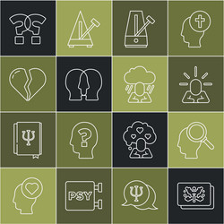 set line rorschach test finding problem vector image